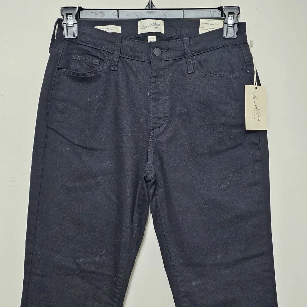 Universal Thread Women's Jeans Size 6 Black High Rise Straight Stretch‎ 444226